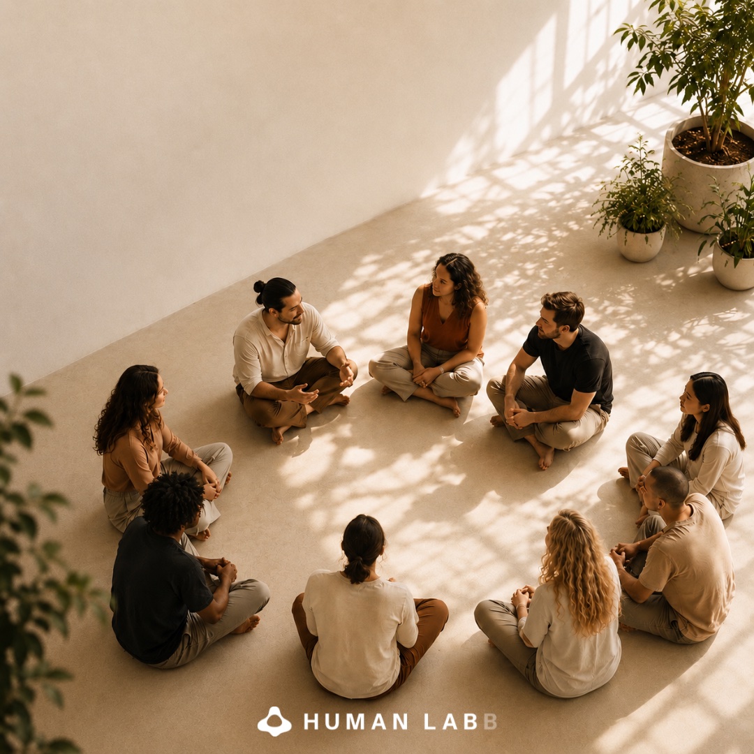 People listening to one another in an Open circle